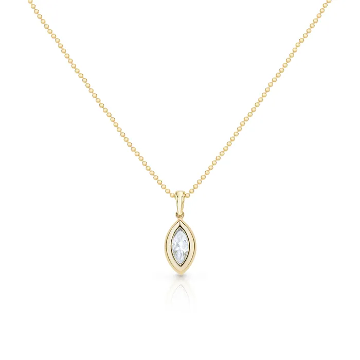 Double Bezel Set Diamond Pendant Polachecks Collection Necklaces