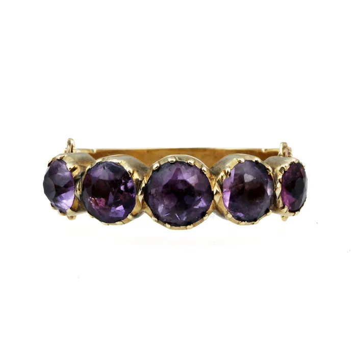 Early 19th Century Amethyst Ring Bell Bird Antiques Rings