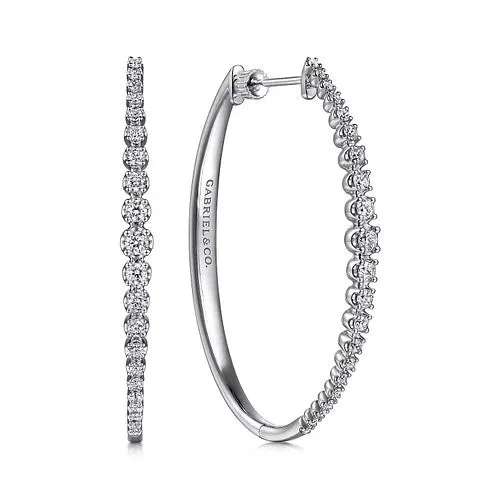 Earrings GABRIEL CO Diamond Hoop
