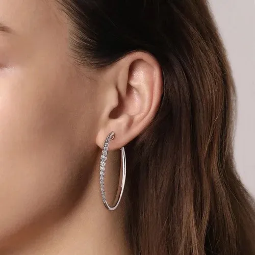 Earrings GABRIEL CO Diamond Hoop