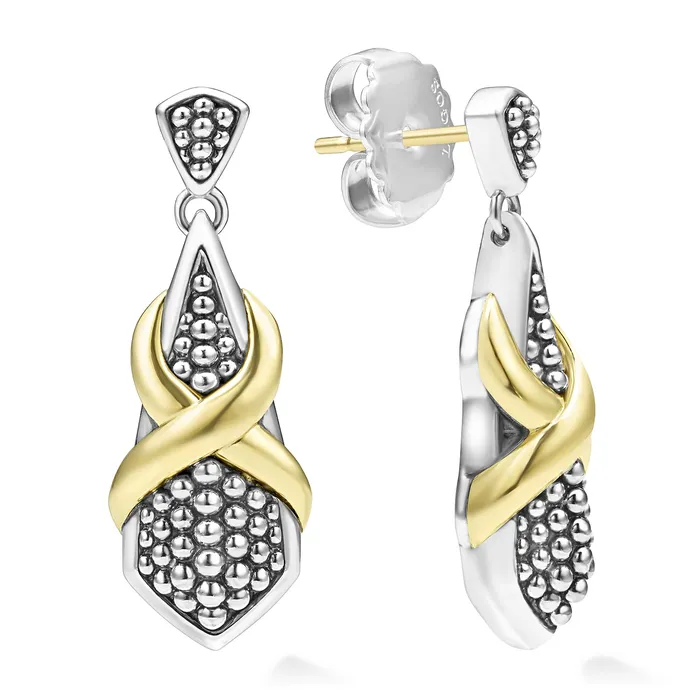 Earrings LAGOS Embrace TwoTone X Drop Earrings
