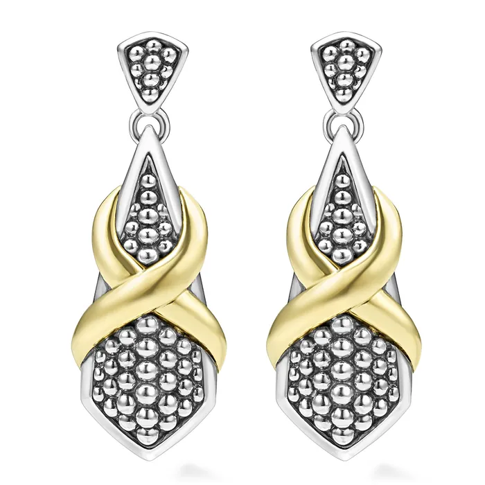 Earrings LAGOS Embrace TwoTone X Drop Earrings