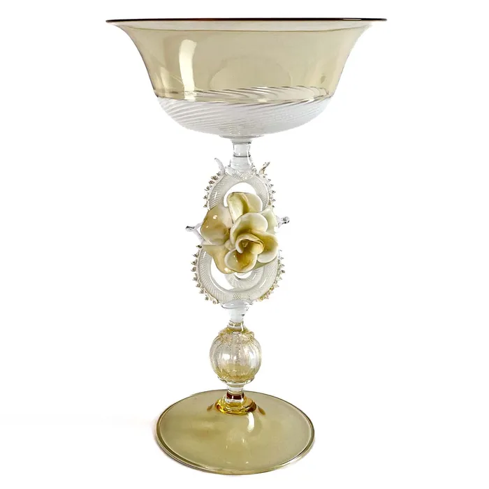 Earrings MuranoVItrum Murano blown glass Tipetto goblet