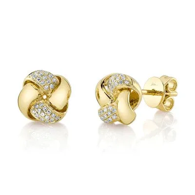 Earrings SHY CREATIONS 010CT DIAMOND LOVE KNOT STUD EARRING