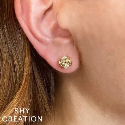 Earrings SHY CREATIONS 010CT DIAMOND LOVE KNOT STUD EARRING