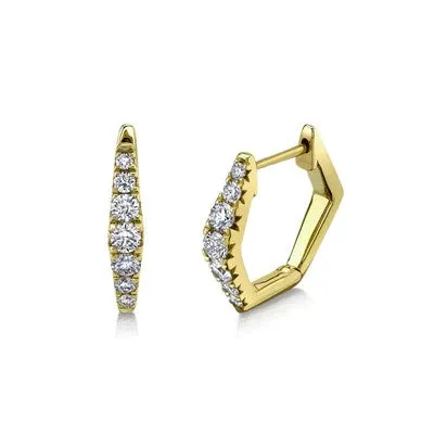 Earrings SHY CREATIONS 049CT DIAMOND HUGGIE EARRING