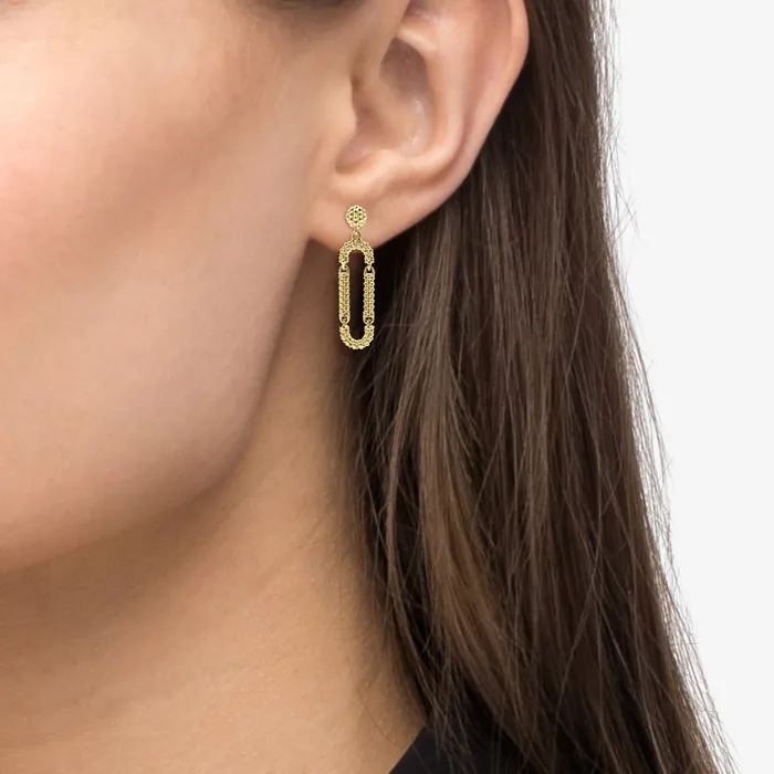 Earrings Signature Caviar 18K Gold Superfine Caviar Drop Earrings LAGOS