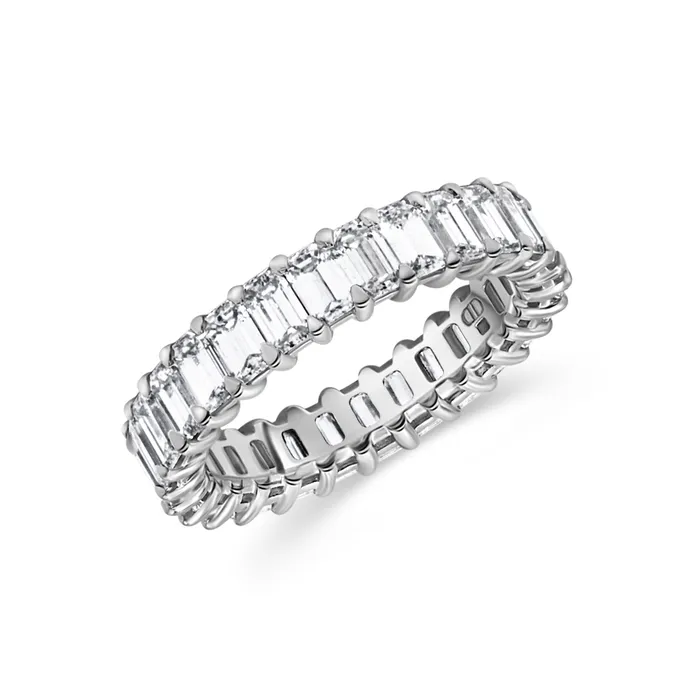 Emerald Cut Eternity Band 358tw Polachecks Collection Rings