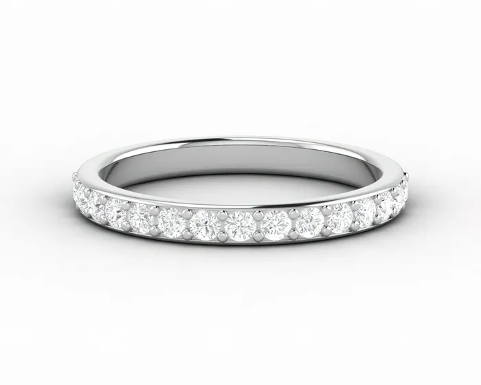 Emilia 13 Ct Half Eternity Wedding Band Sapheena Jewelry Rings