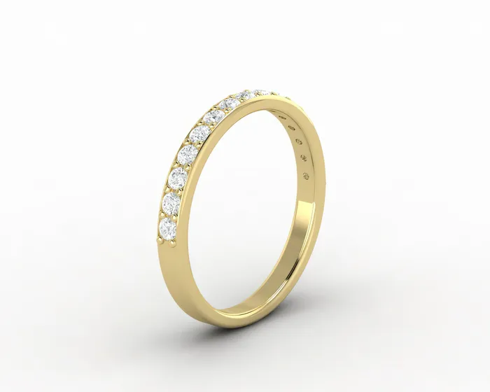 Emilia 13 Ct Half Eternity Wedding Band Sapheena Jewelry Rings