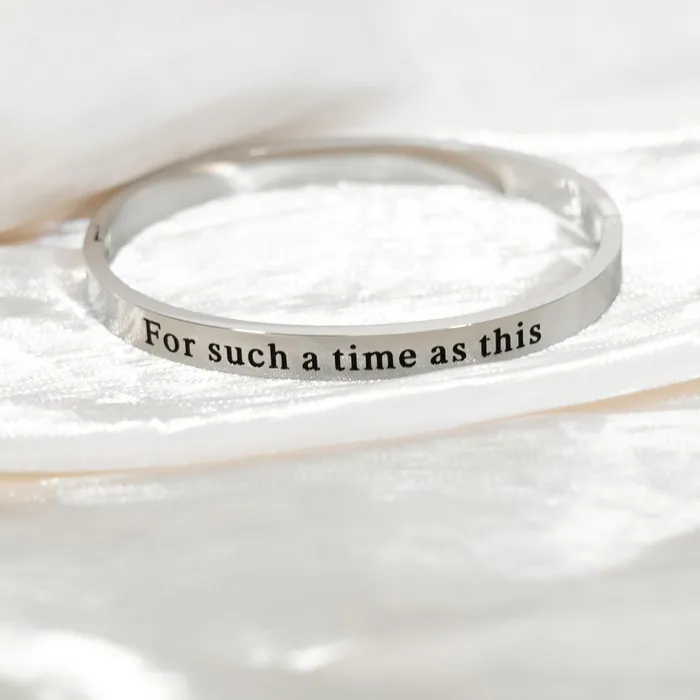 For Such A Time As This Bangle Bracelet Forever Truth Bracelets