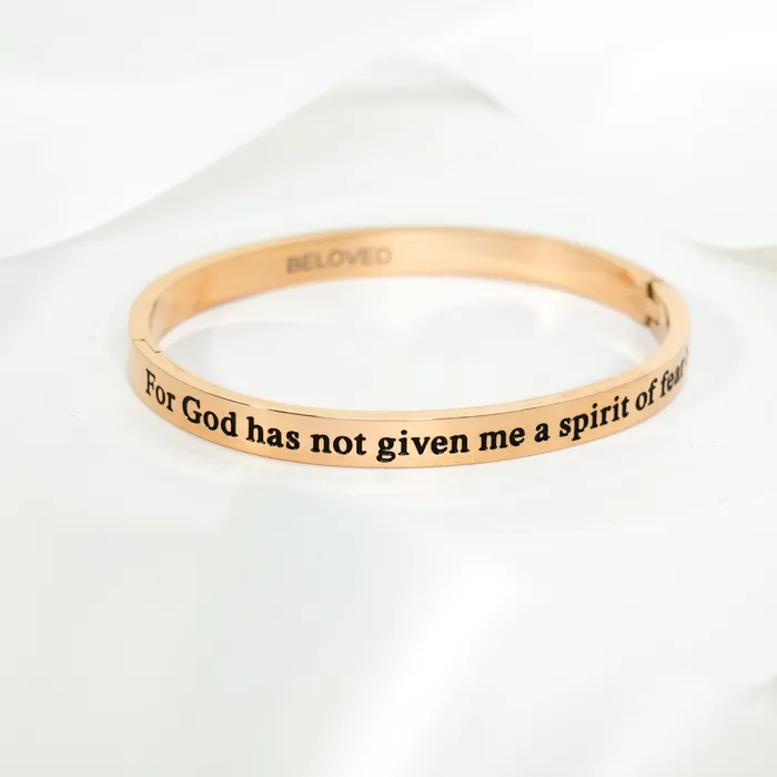 Forever Truth Bracelets God Has Not Given A Spirit Of Fear Bangle Bracelet