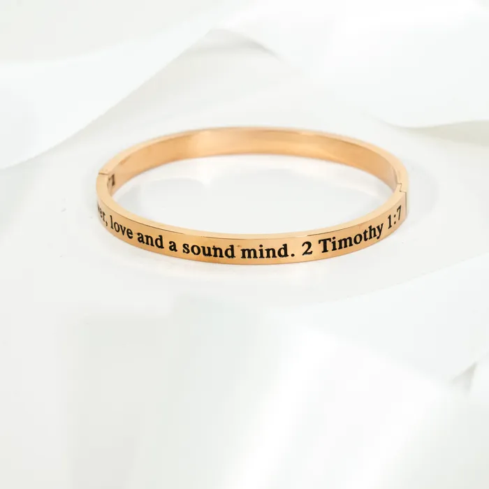 Forever Truth Bracelets God Has Not Given A Spirit Of Fear Bangle Bracelet