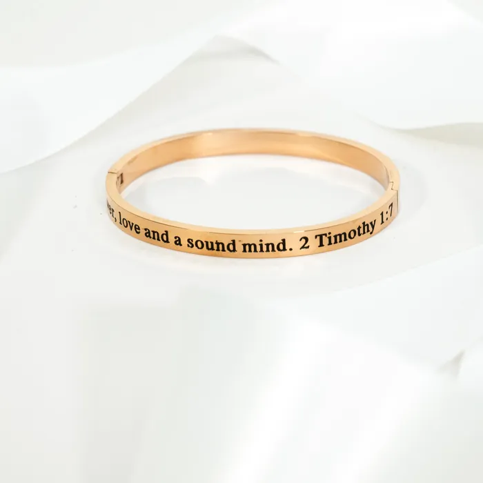 Forever Truth Bracelets God Has Not Given A Spirit Of Fear Bangle Bracelet