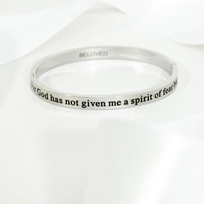 Forever Truth Bracelets God Has Not Given A Spirit Of Fear Bangle Bracelet