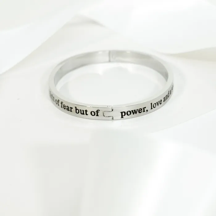 Forever Truth Bracelets God Has Not Given A Spirit Of Fear Bangle Bracelet