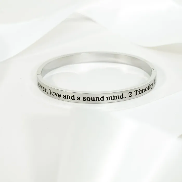 Forever Truth Bracelets God Has Not Given A Spirit Of Fear Bangle Bracelet