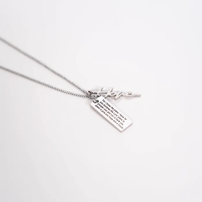 Forever Truth Necklaces Hope Verse Tag Necklace