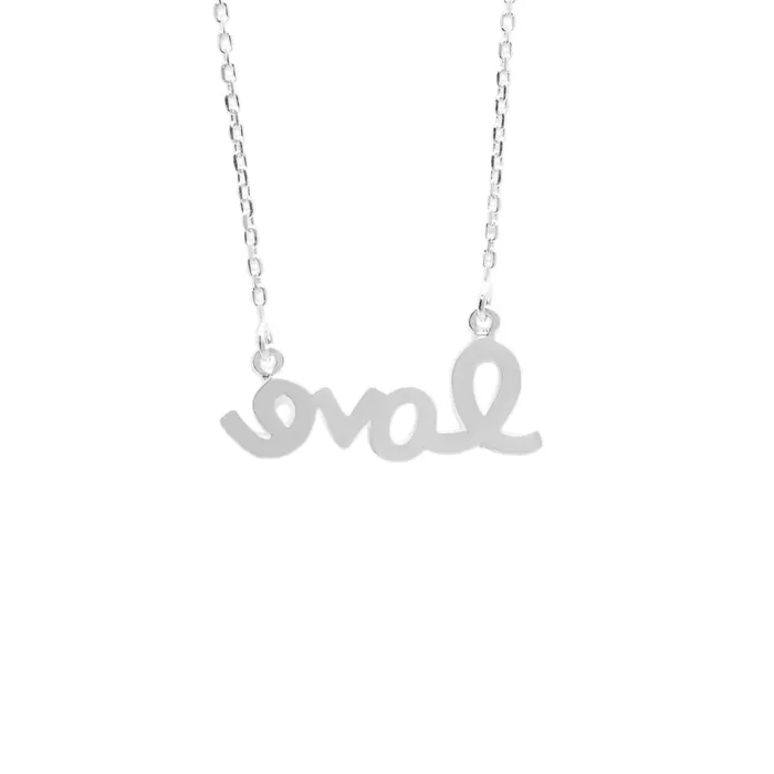 Forever Truth Necklaces Scripted Love Silver Necklace