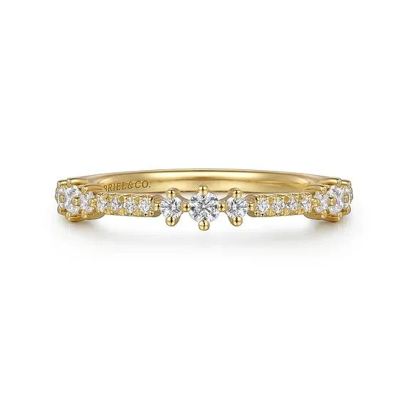 GABRIEL CO Rings 14K Yellow Gold Diamond Ladies Ring