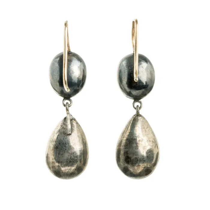 Georgian Era Rock Crystal Earrings Bell Bird Antiques Earrings
