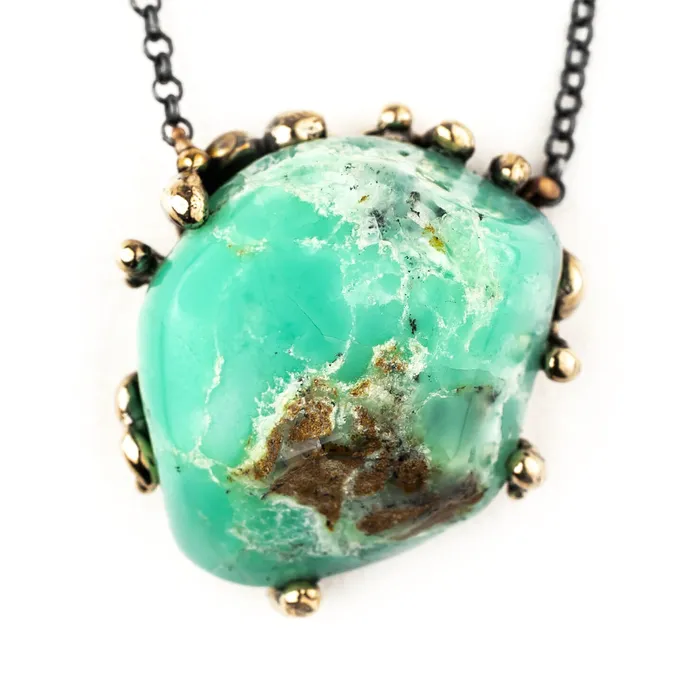 Giardinoblu Necklaces Chrysopal Necklace one of a kind
