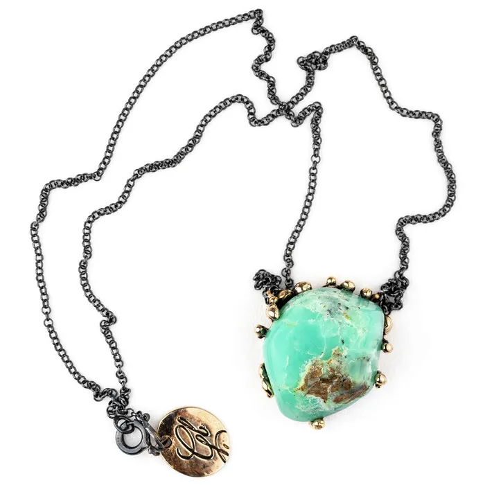 Giardinoblu Necklaces Chrysopal Necklace one of a kind