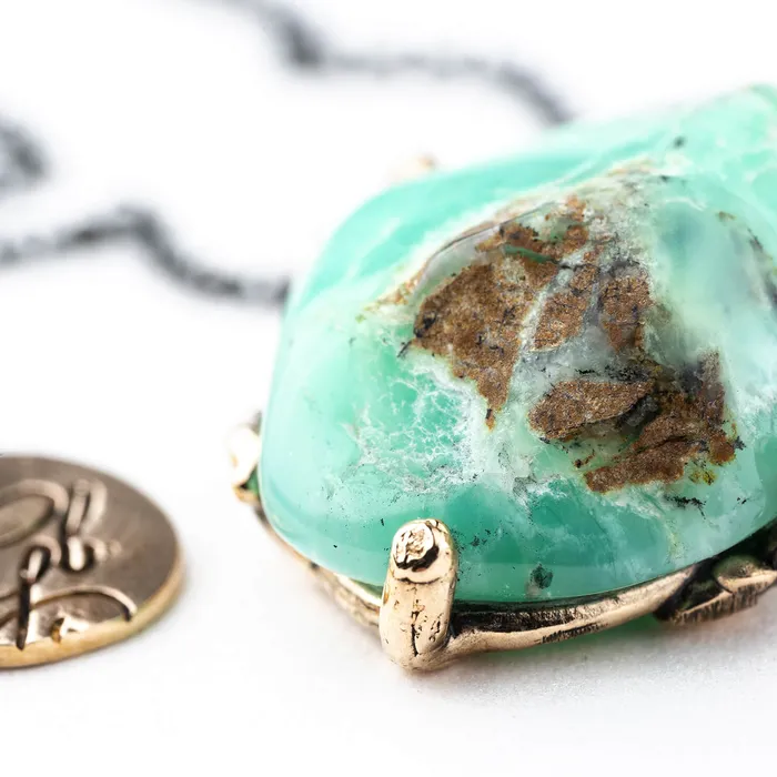 Giardinoblu Necklaces Chrysopal Necklace one of a kind