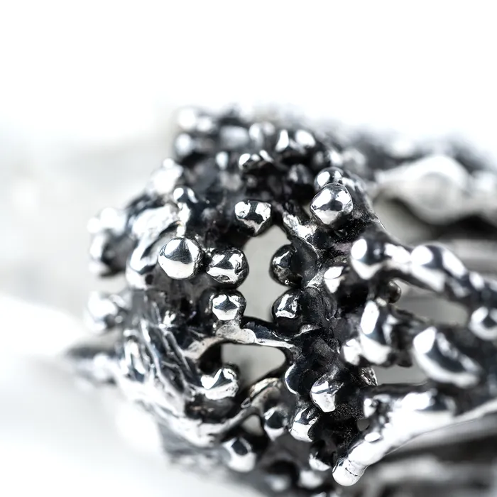 Giardinoblu Rings Clear Quartz Art Piece Ring Unique Piece 