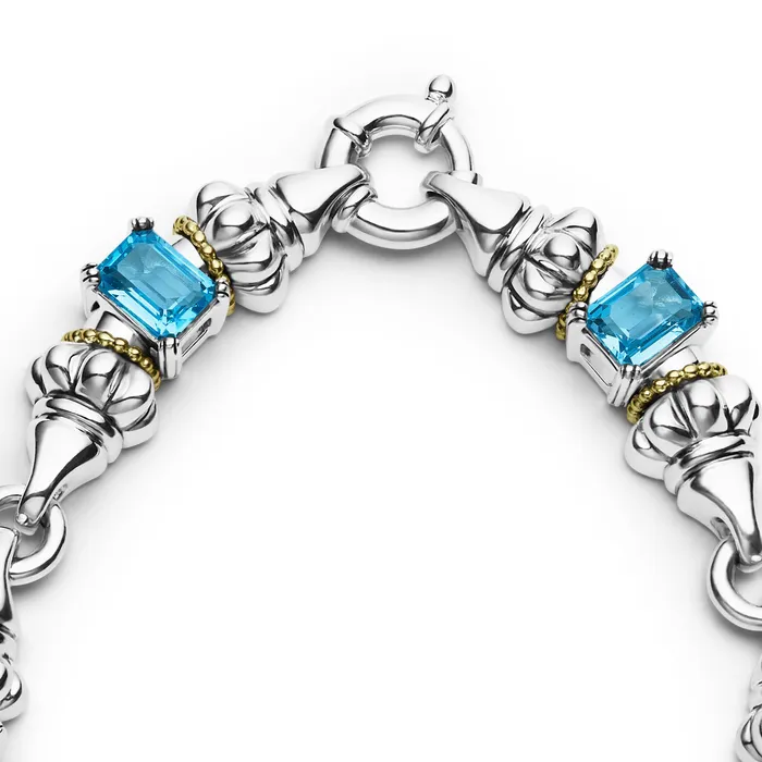 Glacier Swiss Blue Topaz Caviar Necklace LAGOS Necklaces