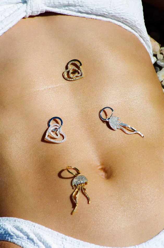 Heart Collector Earring Silver Crystal Haze Jewelry Earrings