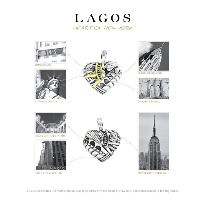 Hearts of LAGOS Heart of New York Pendant Necklace LAGOS Necklaces