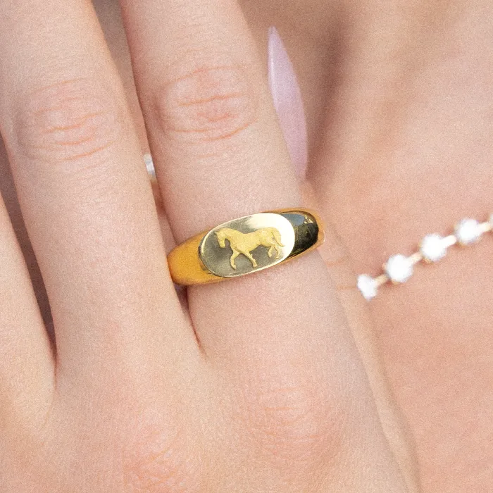 Horse Signet Ring VANIE Rings