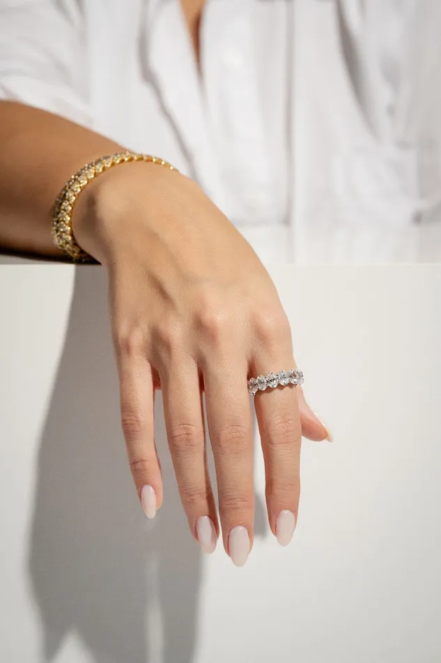 Infinity Ring Crystal Haze Jewelry Rings