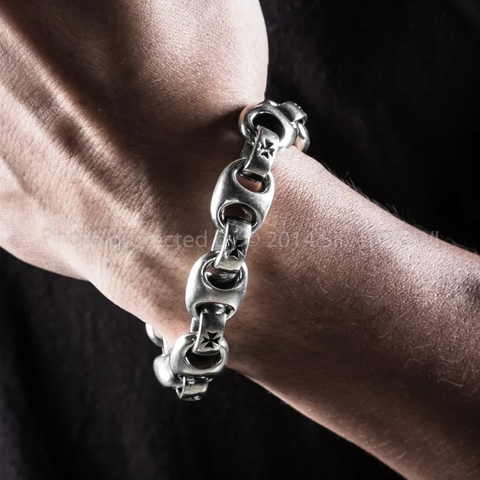 Iron Cross Mens Bracelet silverwow Bracelets