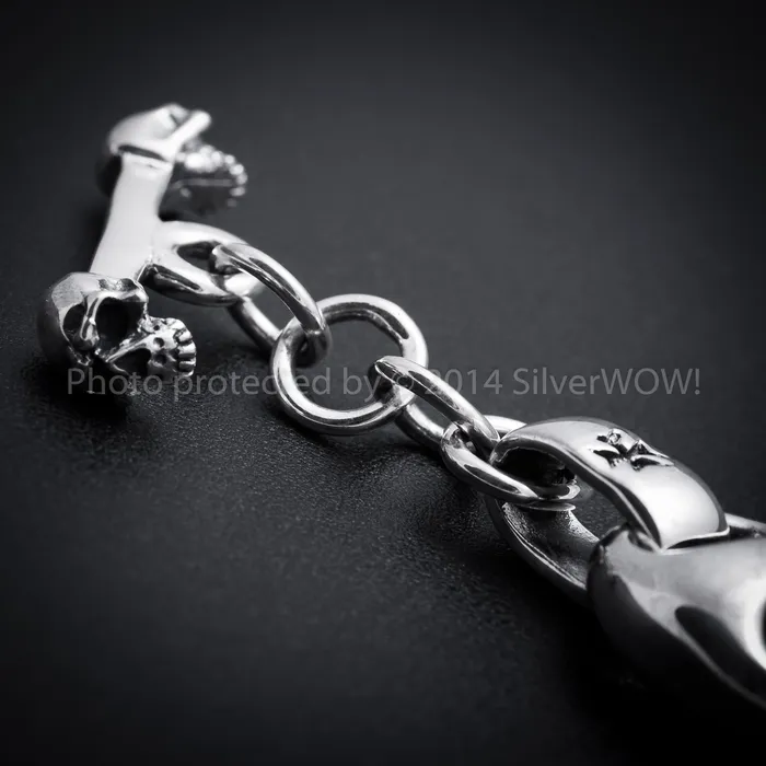 Iron Cross Mens Bracelet silverwow Bracelets