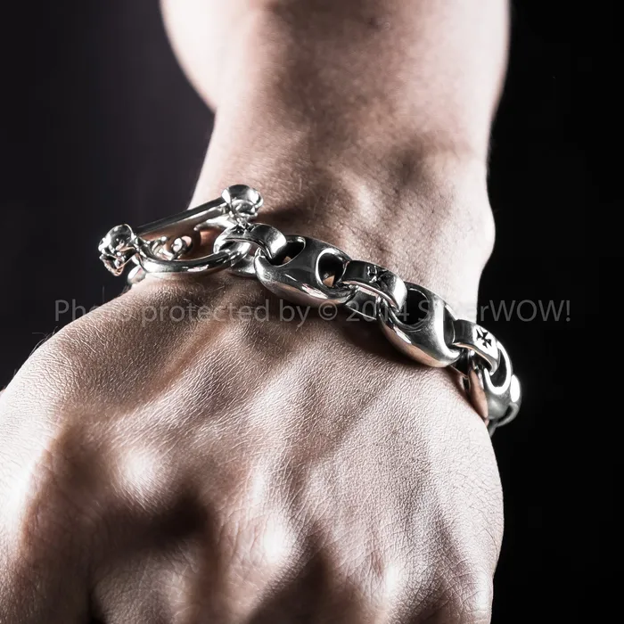 Iron Cross Mens Bracelet silverwow Bracelets