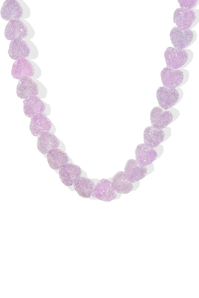 Jelly Heart Necklace Tuttifrutti Crystal Haze Jewelry Necklaces