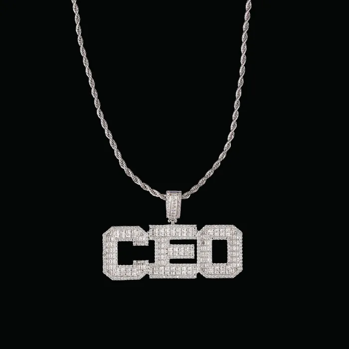 KING Necklaces Stylish Iced Out Personalized Custom Name Necklace Pendant