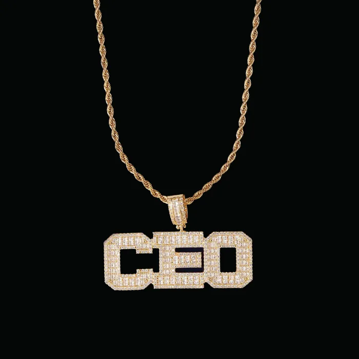 KING Necklaces Stylish Iced Out Personalized Custom Name Necklace Pendant