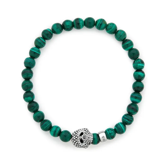 LAGOS Bracelets Anthem Malachite Skull Bracelet