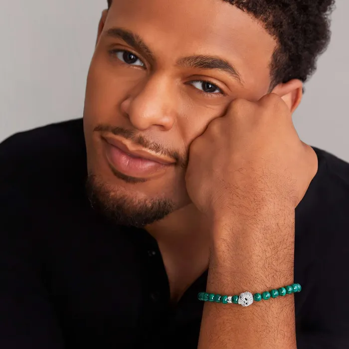 LAGOS Bracelets Anthem Malachite Skull Bracelet