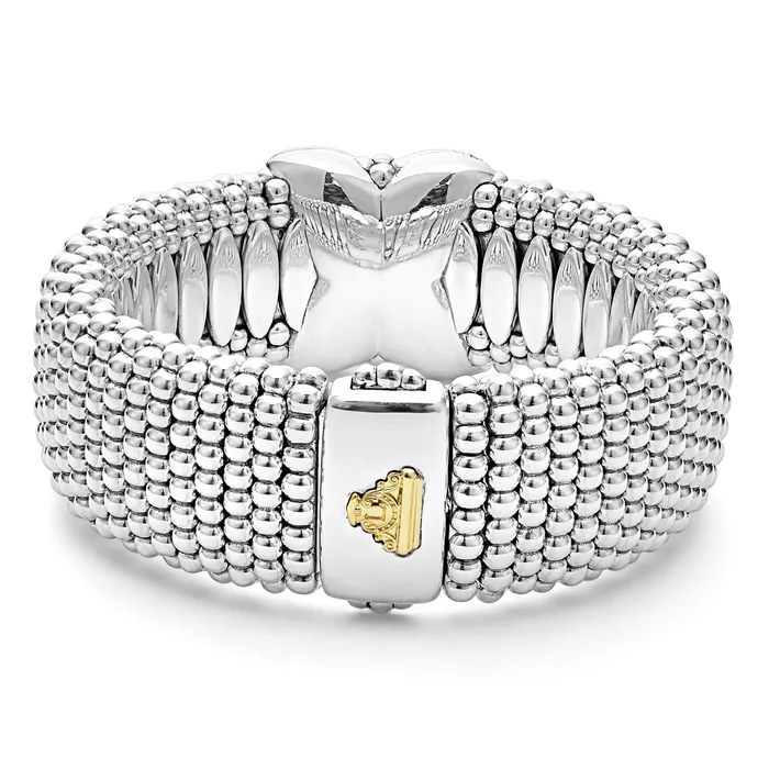 LAGOS Bracelets Embrace TwoTone X Diamond Caviar Bracelet 23mm