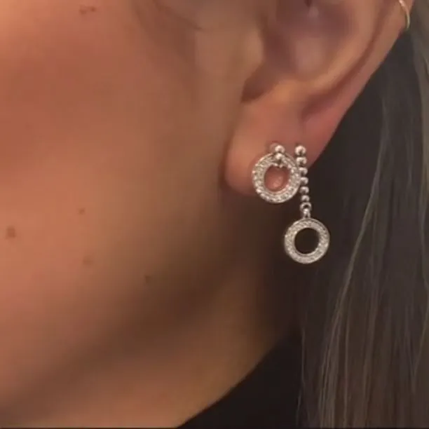 LAGOS Earrings Caviar Spark Circle Diamond Stud Earrings