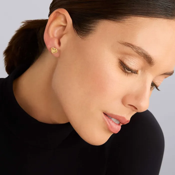 LAGOS Earrings KSL 18K Gold Heart Stud Earrings