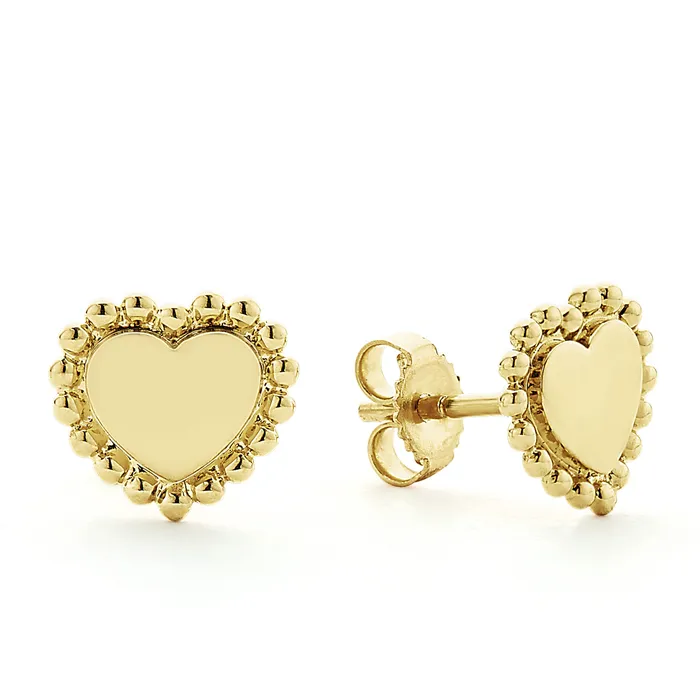 LAGOS Earrings KSL 18K Gold Heart Stud Earrings