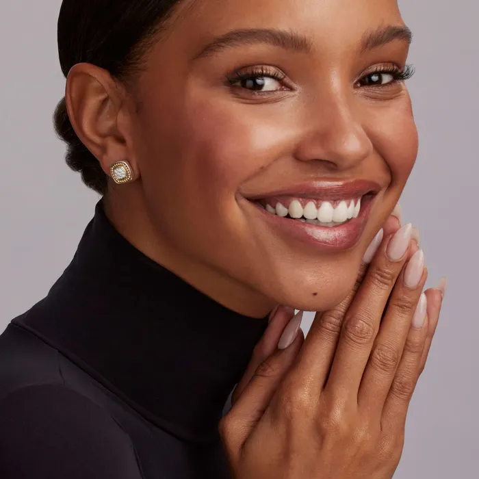 LAGOS Earrings Rittenhouse TwoTone Diamond Stud Earrings LAGOS Earrings Rittenhouse TwoTone Diamond Stud Earrings