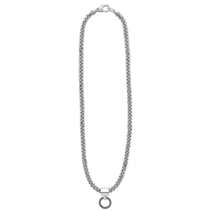 LAGOS Enso Beaded Circle Pendant Necklace Necklaces