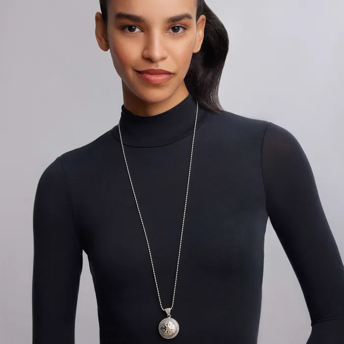 LAGOS Necklaces Signature Caviar Compass Pendant Necklace