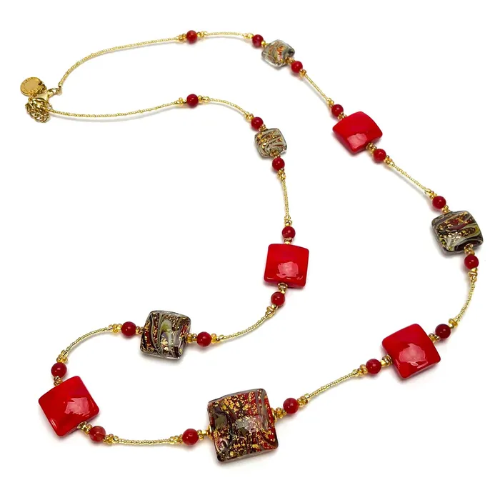 Las Vegas Long Necklace Murano Glass Antonio Vaccari Necklaces Las Vegas Long Necklace Murano Glass Antonio Vaccari Necklaces